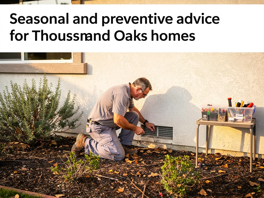 Seasonal and preventive advice for Thousand Oaks homes